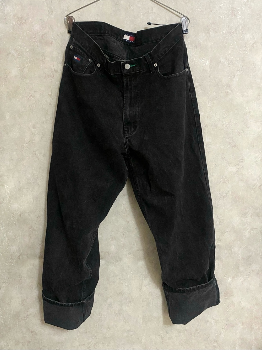 vintage low slung baggy jeans tommy hilfiger